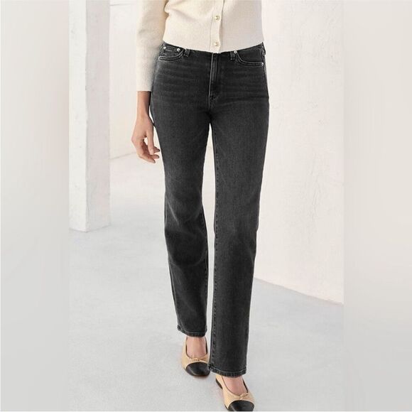 AYR The LaLa Straight Leg jeans in Vintage Black - Picture 5 of 9